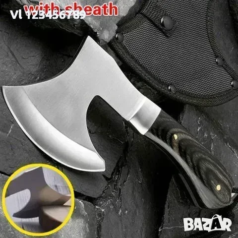 Туристическа брадва /томахавка/ от неръждаема стомана, снимка 3 - Ножове - 50844622