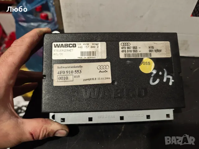 Модул за въздушно окачване 4F0 910 553 A D за Ауди А6 ц6 4ф Audi A6 c6 4f Wabco, снимка 2 - Части - 55952232