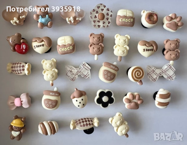 Crocs Jibbitz значки за обувки всички 30 броя, снимка 1