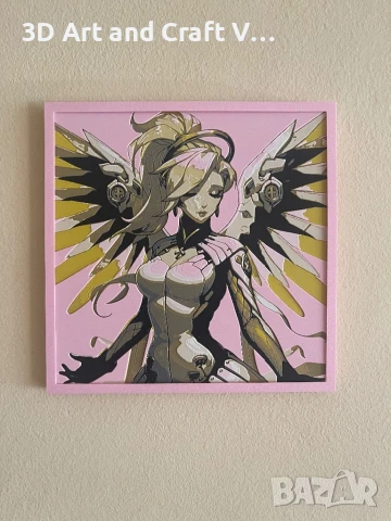 Релефна картина Mercy – Overwatch, снимка 4 - Картини - 50995347