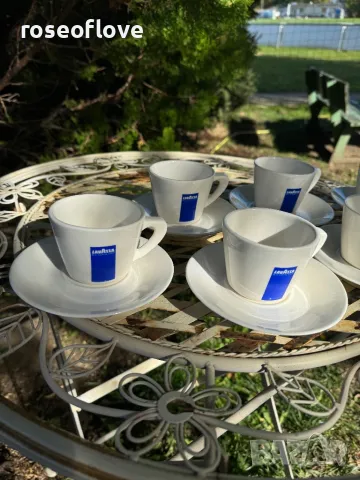 Лаваца / Lavazza италиански порцеланови чаши за дълго кафе или капучино, снимка 5 - Чаши - 47669377