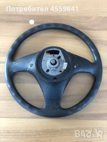 Кожен спортен волан BMW E46 + Въздушна възглавница Airbag нуждае се от претапициране, снимка 5 - Части - 53624547