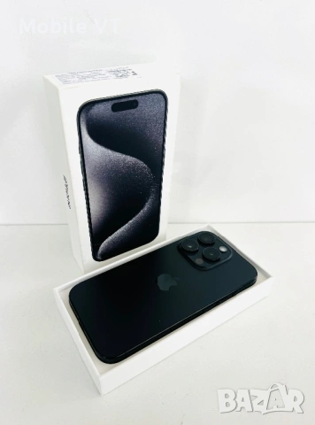 Като НОВ! iPhone 15 Pro 256GB Black Titanium ГАРАНЦИЯ!