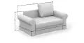 IKEA BACKABRO разтегателен диван 2-местен / диван-легло 120×200, снимка 3