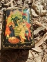 Уникална руска малка лакова кутия рисувана сцена от приказка, снимка 3