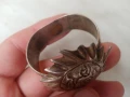 Възрожденски,кована,гривна,пръстен сачан,бронз,за салфетки, снимка 6
