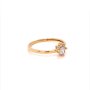 Златен дамски пръстен 1,42гр. размер:57 14кр. проба:585 модел:20064-1, снимка 3