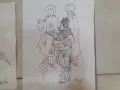 Стари рисунки подписани Илия Бешков,карикатура,илюстрация,стара картина,рисунка, снимка 2
