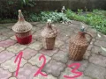 Продавам стъклени дамаджани с оплетка , снимка 2