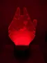 Star Wars Millennium Falcon 3d лампа настолна RGB, снимка 3