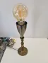 Бронзова настолна лампа ретро, снимка 3