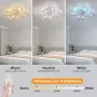 Квадратен LED плафон STCH, 100 W, 56 × 56 × 12 см, с дистанционно, снимка 2
