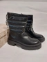 Дамски нови черни боти с дебела подметка Номер 40, снимка 1