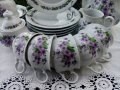 * Mitterteich Bavaria * - старинен сервиз теменужки, снимка 4