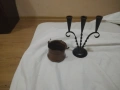 медно менче и свещник, снимка 2