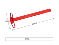 3в1 алуминиева прецизна линия, прав ъгъл и инструмент за чертане 500мм, снимка 1 - Други инструменти - 36322687