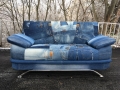 Дънков диван Претапициран , снимка 1 - Дивани и мека мебел - 36107477