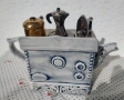 French stove колекционерски ръчно изработен чайник Swineside, снимка 5