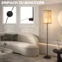 HOMCOM Модерна подова лампа с абажур, снимка 2