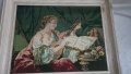 гоблен с класическа сцена – жена с лютня и книга, снимка 5