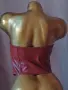 М Кожен корсет бордо, снимка 9