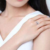 Дамски пръстен с циркон, снимка 2 - Пръстени - 41865131