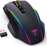 Нова Безжична Bluetooth геймърска мишка/ USB-C/Подсветка/Лаптоп, снимка 1 - Клавиатури и мишки - 41356607