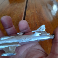 Стара детска играчка,самолет МИГ-23, снимка 7 - Колекции - 36298673