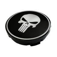 капачки за джанти Punisher череп 4 броя комплект черни 58мм, снимка 2 - Аксесоари и консумативи - 41463248