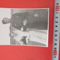 Стара немска снимка войник 3 Райх Сватба , снимка 2 - Колекции - 36057566