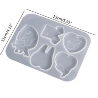5 плоски медицина лекарски докторски зъб силиконов молд форма фондан шоколад гипс смола декор, снимка 2 - Форми - 44754843