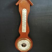 Дървен термометър/барометър за стена, снимка 3 - Декорация за дома - 40192109