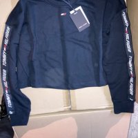 ❤️НОВА ОРИГИНАЛНА Дамска блуза Tommy Hilfiger Sport - Черен/Сив - S/M, снимка 13 - Блузи с дълъг ръкав и пуловери - 42067263