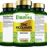 Таблетки Цинк - Etanics Zinc Picolinate, снимка 5 - Хранителни добавки - 40804804