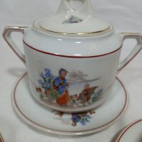 Стар порцеланов сет Union T china porcelain Czechoslovakia , снимка 2 - Сервизи - 34745602