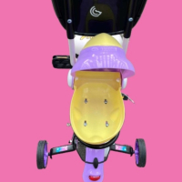 Детски велосипед "ПРИНЦЕСА"
с помощни колела 
14", цвят циклама, снимка 5 - Велосипеди - 44743970
