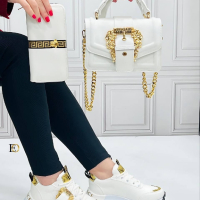 дамски висококачествени обувки, чанта и портмоне , снимка 1 - Чанти - 44768189