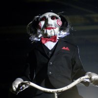 SAW латексова маска на куклата Billy The Puppet от филма Убийствен пъзел, снимка 6 - Други - 40174309