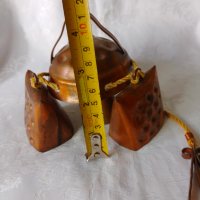 Комплект  Медни хлопки с камбана , звънци, снимка 6 - Декорация за дома - 42541790