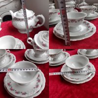 Разкошен порцеланов сервиз за чай -Полша- пълен комплект, снимка 14 - Антикварни и старинни предмети - 35882439