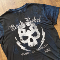 Страхотна мъжка тениска  ROCK LABEL  размер XL , снимка 3 - Тениски - 36277467
