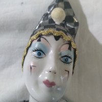 Порцеланова кукла бебе И порцеланов Арлекин, снимка 12 - Антикварни и старинни предмети - 28718658