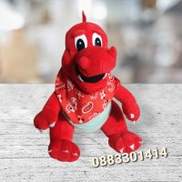 Плюшен червен дракон , снимка 2 - Плюшени играчки - 42480201