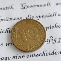 Монета - Германия - 10 пфенига | 1985г.; серия G, снимка 1 - Нумизматика и бонистика - 34797769