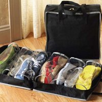 Чанта органайзер за обувки, 6 чифта, Червен и Черен цвят, снимка 5 - Други - 40659143