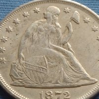 Монета 1 долар 1872г. САЩ РЕПЛИКА на Американския сребърен долар за КОЛЕКЦИЯ 30047, снимка 5 - Нумизматика и бонистика - 42702858