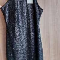 SPRINGFIELD - черна рокля с пайети, снимка 1 - Рокли - 39895884