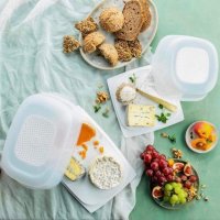 Tupperware чийзсмарт квадратен, снимка 6 - Кутии за храна - 40039293