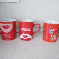 Порцеланови чаши Нескафе / Nescafé - 3 дизайна., снимка 1 - Чаши - 29521276