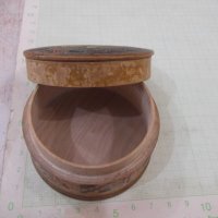 Кутийка кръгла стара дървена, снимка 5 - Други ценни предмети - 41668882